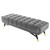 Adept 60" Performance Velvet Bench, Velvet, Grey Gray, 19570