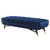 Adept 60" Performance Velvet Bench, Velvet, Dark Blue, 19572