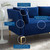 Ardent Performance Velvet Loveseat, Velvet, Blue Navy, 19609