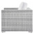Convene Outdoor Patio Armchair, Rattan, Wicker, Light Grey Gray White, 19700