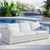 Convene Outdoor Patio Sofa, Rattan, Wicker, Light Grey Gray White, 19732