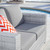 Convene Outdoor Patio Loveseat, Rattan, Wicker, Grey Gray, 19734