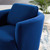 Pirouette Performance Velvet Swivel Armchair, Velvet, Blue Navy, 19796