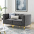 Triumph Channel Tufted Performance Velvet Loveseat, Velvet, Grey Gray, 19797