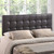 Lily Vinyl Queen Headboard in Brown