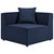 Saybrook Outdoor Patio Upholstered 5-Piece Sectional Sofa, Fabric, Blue Navy, 19918