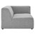 Bartlett Upholstered Fabric Right-Arm Chair, Fabric, Light Grey Gray, 19953