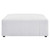 Bartlett Upholstered Fabric Ottoman, Fabric, Ivory White, 19964