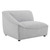 Comprise Left-Arm Sectional Sofa Chair, Fabric, Light Grey Gray, 20002