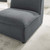 Comprise Armless Chair, Fabric, Dark Grey Gray, 20010