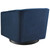 Twist Swivel Chair Performance Velvet Set of 2, Velvet, Dark Blue, 20042