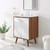 Transmit 24" Bathroom Vanity, Wood, Brown Walnut White, 20056