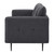 Cameron Tufted Fabric Sofa, Fabric, Dark Grey Gray, 20080