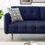 Cameron Tufted Fabric Sofa, Fabric, Dark Blue, 20082