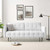 Cameron Tufted Fabric Sofa, Fabric, White, 20084
