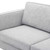 Kaiya Fabric Sofa, Fabric, Light Grey Gray, 20091