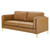 Kaiya Vegan Leather Sofa, Faux Vegan Leather, Tan, 20093