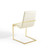 Pitch Dining Armchair Performance Velvet Set of 2, Velvet, Metal Steel, Gold Ivory White, 20110