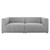 Bartlett Upholstered Fabric Upholstered Fabric 2-Piece Loveseat, Fabric, Light Grey Gray, 20162