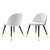 Cordial Performance Velvet Dining Chairs - Set of 2, Velvet, White, 20202