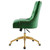 Regent Tufted Performance Velvet Office Chair, Velvet, Gold Green, 20257