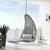Landscape Outdoor Patio Hanging Chaise Lounge Outdoor Patio Swing Chair, Grey Gray, 20289