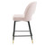 Rouse Performance Velvet Counter Stool, Velvet, Metal Steel, Pink, 20396