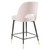 Rouse Performance Velvet Counter Stool, Velvet, Metal Steel, Pink, 20396