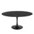 Lippa 60" Artificial Marble Dining Table, Artificial Marble, Metal Steel, Black, 20668
