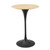 Lippa 28" Wood Bar Table, Wood, Metal Steel, Balck Brown Natural, 20684