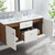 Transmit 48" Wall-Mount Bathroom Vanity, Wood, Brown Walnut White, 20693