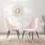 Adorn Dining Side Chair Performance Velvet Set of 2, Velvet, Pink, 20868