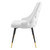 Adorn Dining Side Chair Performance Velvet Set of 2, Velvet, White, 20870