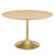 Lippa 47" Wood Dining Table, Wood, Gold Brown Natural, 20929