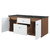 Transmit 48" Wall-Mount Bathroom Vanity, Wood, Brown Walnut Black, 21067