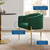 Savour Tufted Performance Velvet Accent Chairs - Set of 2, Velvet, Metal Steel, Green, 21106