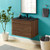 Render 30" Wall-Mount Bathroom Vanity, Wood, Brown Walnut Black, 21114