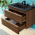 Render 30" Wall-Mount Bathroom Vanity, Wood, Brown Walnut Black, 21114