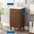 Render 18" Bathroom Vanity Cabinet, Wood, Brown Walnut White, 21117