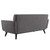 Engage Channel Tufted Performance Velvet Loveseat, Velvet, Grey Gray, 21168