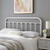 Sage Queen Metal Headboard, Metal, White, 21352