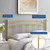 Abigail King Metal Headboard, Metal, Gold, 21370