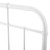 Alessia King Metal Headboard, Metal, White, 21388