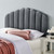 Veronique Twin Performance Velvet Headboard, Velvet, Dark Grey Gray, 21515