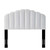 Veronique Full/Queen Performance Velvet Headboard, Velvet, White, 21530