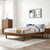 Billie Full Wood Platform Bed Frame, Wood, Brown Walnut, 21568
