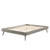Margo Twin Wood Platform Bed Frame, Wood, Grey Gray, 21624