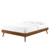 Margo Queen Wood Platform Bed Frame, Wood, Brown Walnut, 21631