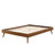 Margo Queen Wood Platform Bed Frame, Wood, Brown Walnut, 21631