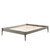 June Queen Wood Platform Bed Frame, Wood, Grey Gray, 21674